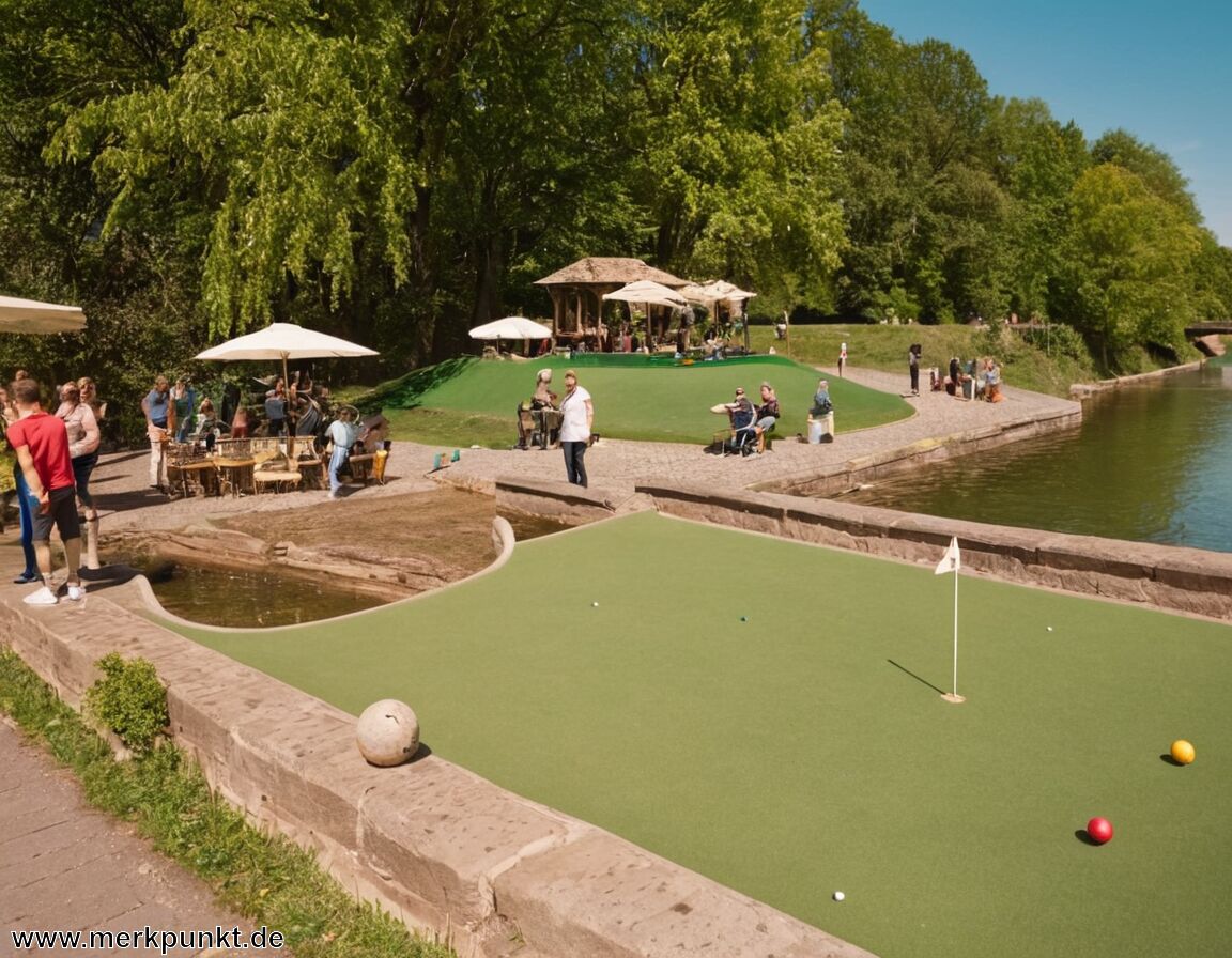 Verleih von Schlägern und Bällen vor Ort - Minigolf Tübingen » Der Freizeitspaß am Neckar